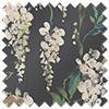Wisteria Silk, Black - Roman Blind